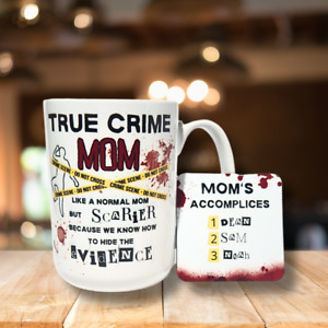 True Crime Mom-Personalized Mug and Magnet Gift Set