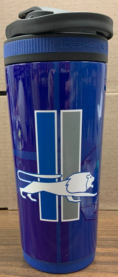 MICHIGAN WOLVERINES 26oz 4D STAINLESS STEEL ICE SHAKER BOTTLE W/HANDLE WINCRAFT
