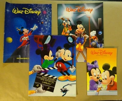 Lot of 4 - 90'S DISNEY Movies Film Rental Catalog Books - Vintage & Collectible - Image 1 of 4