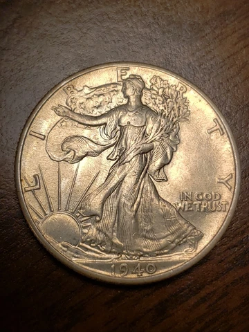 1940 P Walking Liberty Silver Half Dollar Cover