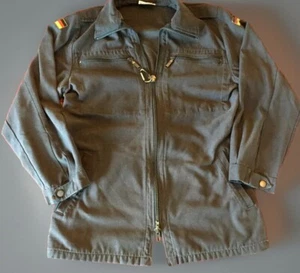 Vintage 1985 A. schwarz sulzbach German Army Blue Military Jacket Small - Picture 1 of 12