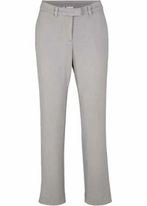 Slacks in Stretch-Qualität Straight Fit Gr. 38 Grau Damenhose Freizeit-Pants Neu - Bild 1 von 1