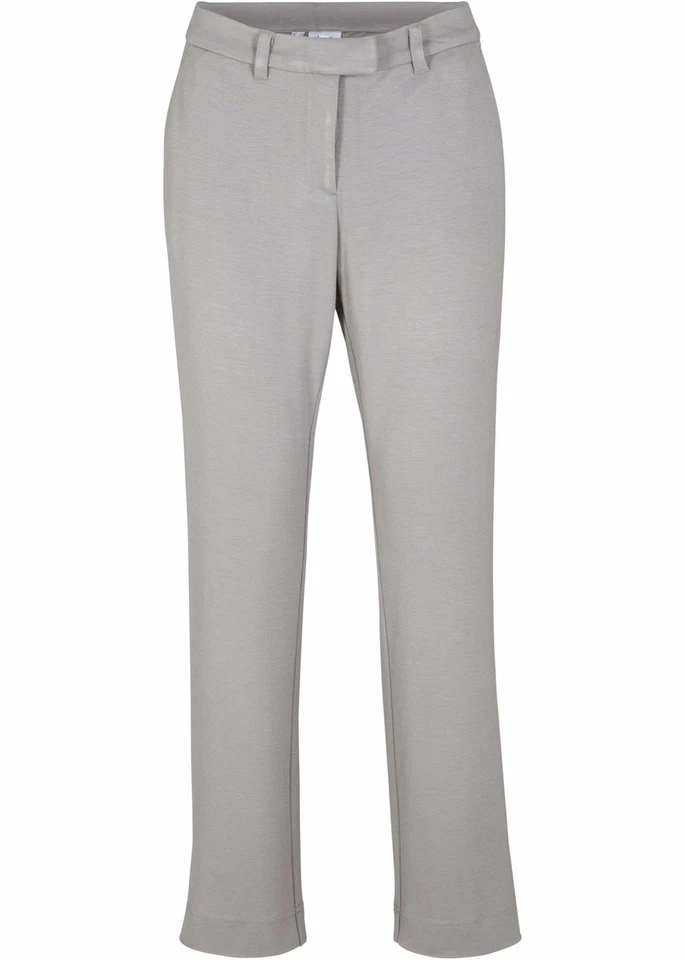 Slacks in Stretch-Qualität Straight Fit Gr. 38 Grau Damenhose Freizeit-Pants Neu - Bild 1 von 1