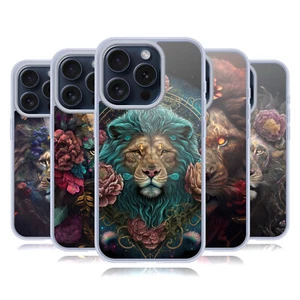 SPACESCAPES LIONS FLORAUX ÉTUI COQUE EN GEL MOLLE POUR APPLE iPHONE TÉLÉPHONES - Photo 1 sur 14