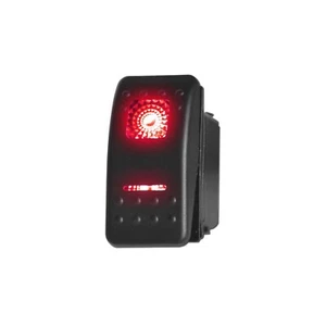 12V Waterproof ON/OFF/ON 7 Pin Switch Marine Ski Wakeboard Bass Pontoon Boat Red - Picture 1 of 8