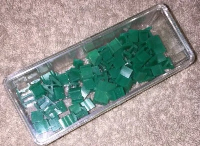 1980 RISK Board Game Part GREEN ARMY Roman Numeral Mover Lot Replacement Pieces - Image 1 of 3