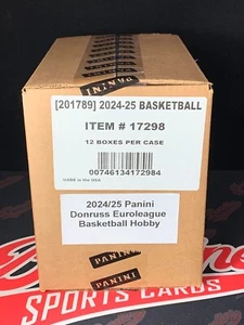 2024-25 Panini Donruss Euroleague Basketball Factory Sealed Hobby Case 12 Boxes - Picture 1 of 6