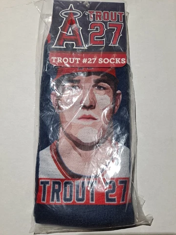 Los Angeles Angels Mike Trout #27 Socks MLB Baseball 2017 SGA New Sealed Cover