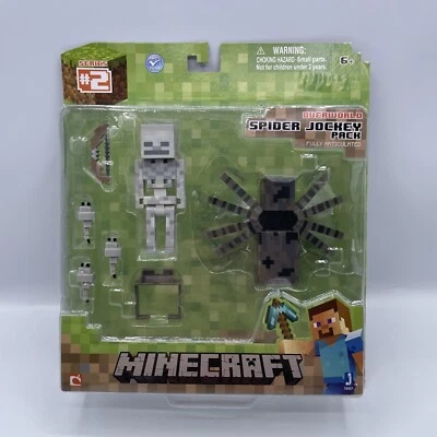 NUEVO Minecraft Overworld Spider Jockey Figura de Acción Pack Serie 2 Foto 1 de 4