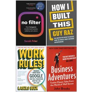No Filter, Work Rules, Business Adventures, How I Built This 4 Books Set NEW