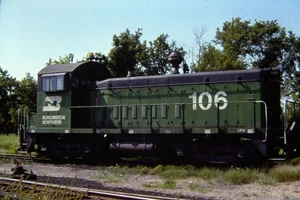 Brandneu Burlington Northern 106 W Burlington 1978 Kodachrome Zugfolie - Bild 1 von 1