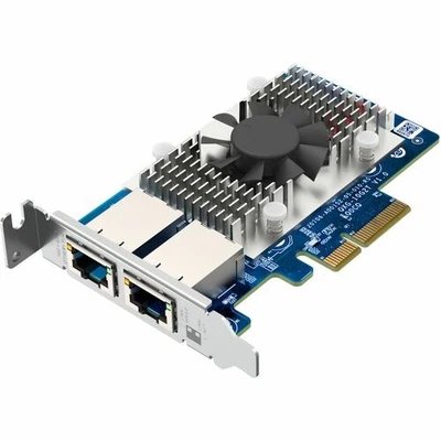 QNAP QXG-10G2T Dual-port, 5-speed 10 GbE (RJ45) Network Expansion Card - Image 1 of 4