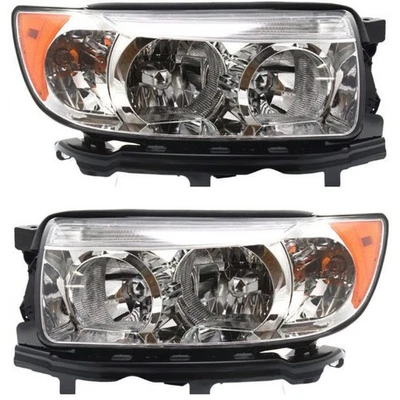 For 2006-2008 Subaru Forester Headlight Driver & Passenger Side Pair DOT Foto 1 de 3