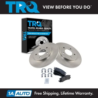 Kit de pastillas de freno trasero y rotor TRQ para Chevrolet Lumina Monte Carlo 95-99 Foto 1 de 4