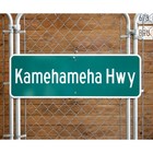 Hawaii Street Sign "Kamehameha Hwy" Large 30×91cm (Made in USA)