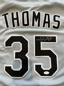 Frank Thomas Chicago Whitesox Signed Uniform Jersey JSA COA - Picture 1 of 10