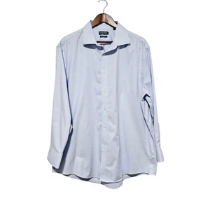 Camisa Abotonada Lauren Ralph Lauren Para Hombre 2XL Clásica Supima Algodón Azul Oficina  - Imagen 1 de 5
