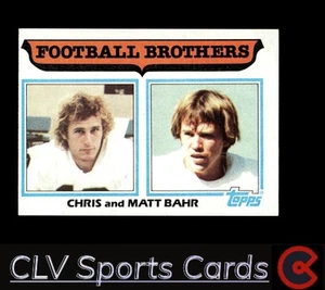 Football sports Topps Chris Bahr / Matt Bahr Near Mint or Better - Picture 1 of 2