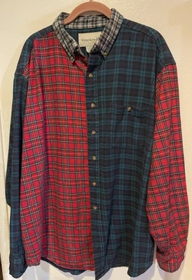Vintage Greatland Men's Plaid Flannel Size XL Mixed Prints & Colors Long Sleeve - Image 1 of 4