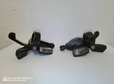 MTB Schalthebel Shimano  SL-M310, 3x8 , rechts links , gebraucht  - Bild 1 von 4