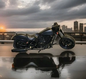 Marvel Legends Punisher's MOTORCYCLE Black Street Bike Riders 6" Figur Serie - Bild 1 von 9