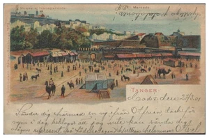 S8988/ Tanger Marokko  Halt gegen Licht Litho AK 1901 - Bild 1 von 2