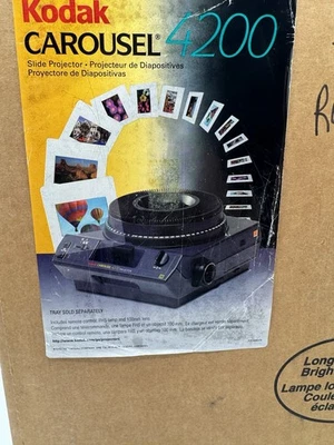 Kodak Carousel 4200 Slide Projector Complete Open Box Tested For Confirming - Image 1 of 4