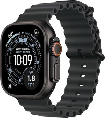 Apple Watch Ultra 3 49mm GPS celular estojo de titânio com pulseira preta oceânica MF0J4LW/A - Imagem 1 de 4