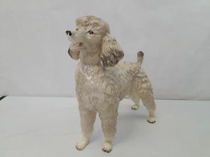 Melba Ware England Grey Poodle Porcelain Figurine 12"x10" Y6 - Picture 1 of 7