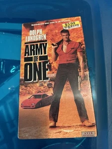 Army Of One VHS 1994 NEW SEALED Rare 90’s Dolph Lundgren Action Adventure Movie - Picture 1 of 7
