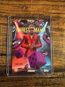 Carta esclusiva 2025 Topps Wrestlemania 41 WWE Las Vegas Andrade 236/249 - Foto 1 di 2