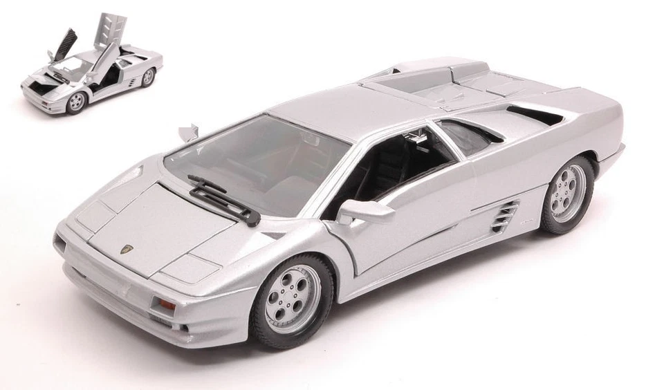 WELLY WE29374S LAMBORGHINI DIABLO 1995 SILVER 1:24 Modellino - Immagine 1 di 1