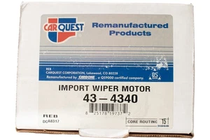 Carquest Remanufactured Front Wiper Motor Fits 2003-05 Nissan 350Z Model 43-4340 - Picture 1 of 4
