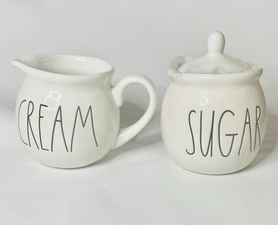 Rae Dunn Cerámica CREMA y AZÚCAR Totalmente Nuevo Foto 1 de 4