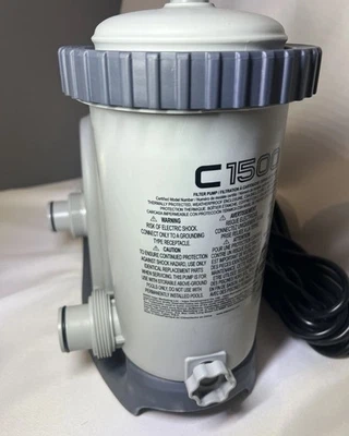 INTEX 28635EG C1500 Krystal Clear Cartridge Filter Pump for Above Ground Pools - Image 1 of 4