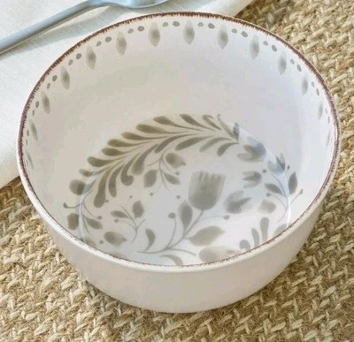 Four (4) Better Homes & Gardens ~ Melamine ~ 2.8" x 6.3" Cereal Bowl Set ~ GREY - Image 1 of 4