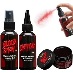 Halloween Kunstblut Set 3-teilig Spray Tropfendes Gelblut realistisch waschbar - Bild 1 von 8