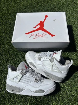 Jordan 4 Retro Mid White Oreo 9 码男式干净 — 第 1/4 张图片