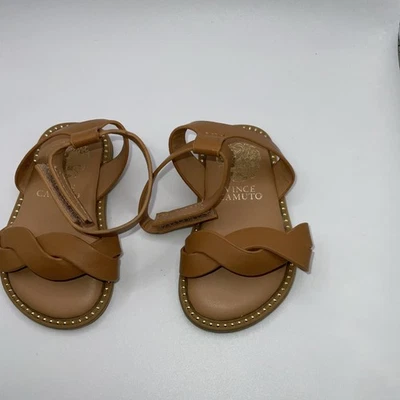 Sandalias Vince Camuto bebé niña correa bronceada talla 2 Foto 1 de 4