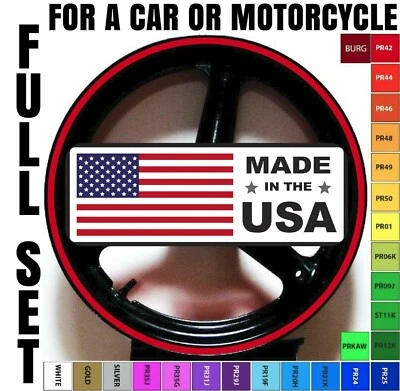 CGD GRAPHICS 17"-18" MOTORCYCLE CAR RIM STRIPES WHEEL DECALS TAPE STICKERS VINYL GRAPHIC KIT