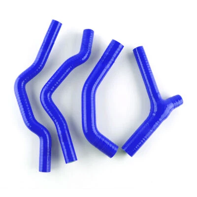 Mangueira de líquido de arrefecimento para radiador de silicone azul Honda CR500R CR500 R 1985 1986 1987 1988 - Imagem 1 de 4