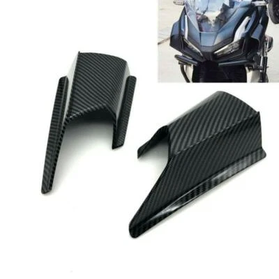 Carenado delantero universal para motocicleta Canard Winglet cubierta aspecto fibra de carbono Foto 1 de 4
