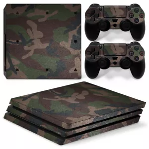Camo Camouflage Skin for Sony PS4 Pro Decal Wrap Sticker Console Controllers - Picture 1 of 1