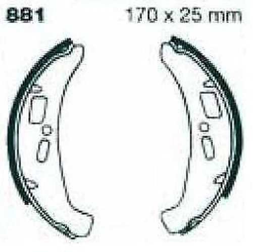 EBC Mâchoires De Frein Sans Ressorts 881 - Photo 1/1