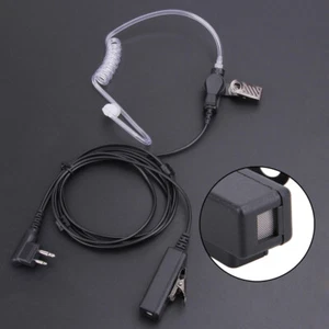 2Pin Covert Acoustic Tube Earpiece Headset Mic for Two Way Radios - Photo 1/7