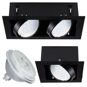 LED Spot 240V Cube Ceiling Warm White Recessed Downlight Tilt Light Multi Way  - Picture 1 of 6