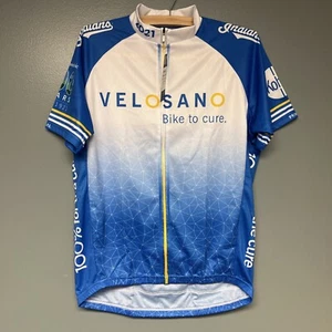 Primal Radtrikot Herren Large Velosano 2021 Raglan Trikot Full Zip weiß blau - Bild 1 von 9