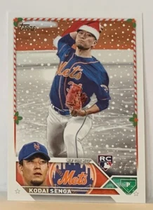 Kodai Senga 2023 Topps Holiday RC Rookie SP Santas Hat/Ice Rink - Picture 1 of 1