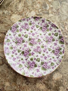 Plato de postre/ensalada de cerámica floral A Special Place 2003 violeta chinz - Imagen 1 de 4