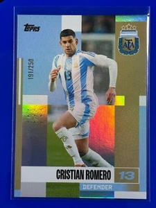 Cristian Romero Argentina 191/250 Parallel 2024-25 Topps Team Set #4 - Picture 1 of 3